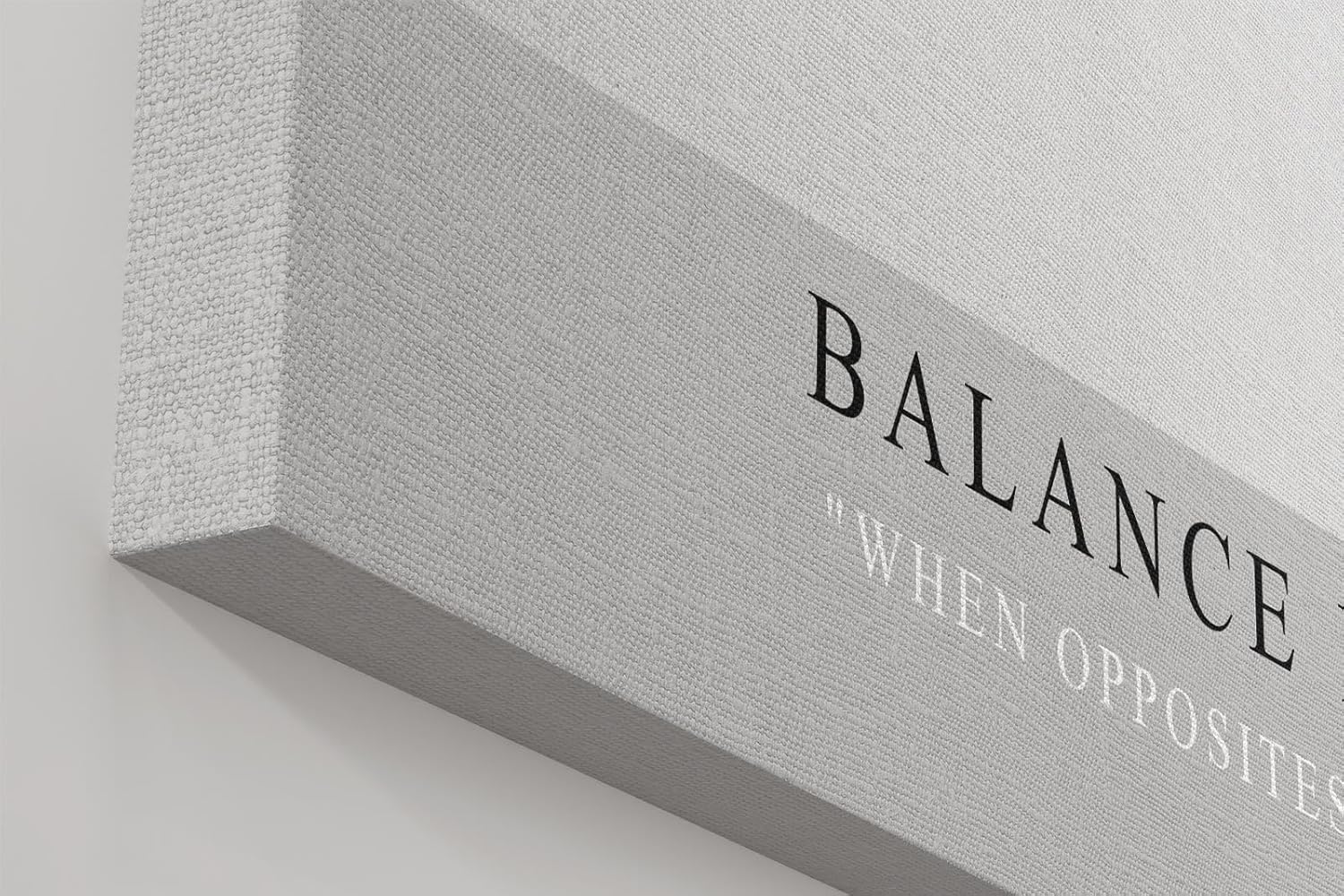 Paul Sinus Wandbild in 40x60cm Balance in Black – Halbierte Kreisform in Schwarz-Weiß als Symbol für Harmonie und Kontrast