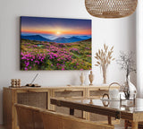 Paul Sinus Wandbild 120x80cm Alpen Berge Gebirge Bergwiese Wiese Natur Wildblumen