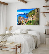 Paul Sinus Wandbild 120x80cm Vernazza Italien Küstendorf Meer Mittelmeer Sommer