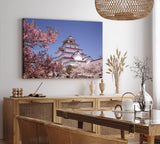 Paul Sinus Wandbild 120x80cm Burg Aizu-Wakamatsu Kranichburg japanisches Schloss Japan