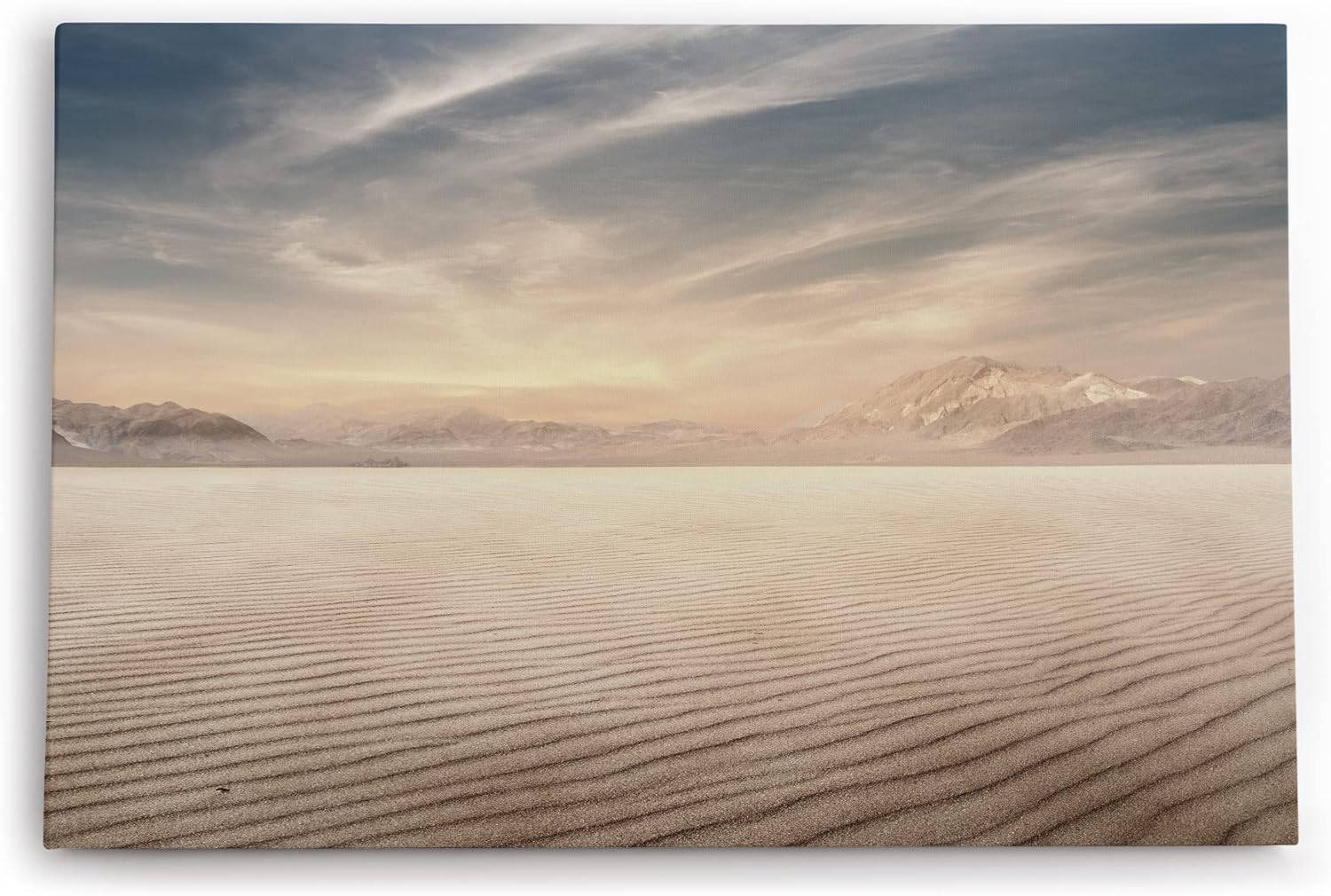 Paul Sinus Wandbild 120x80cm Wüstenlandschaft Wüste Berge Horizont Himmel Sand