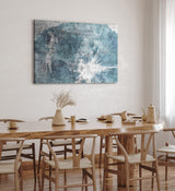Paul Sinus Wandbild 120x80cm Blaues Bild Abstrakt Struktur Modern Kunstvoll
