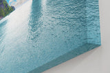Sinus Art Wandbild 120x80cm Atemberaubendes Inselmotiv mit türkisfarbenem Wasser und einzigartigen Felsen für Fernweh-Feeling