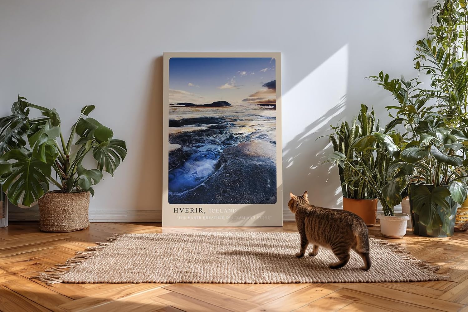 Paul Sinus Kunstdruck 40x60cm Island Hverir Geothermie Landschaft Erde Natur Dampf Hverir Iceland