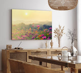 Paul Sinus Wandbild 120x80cm Wildblumen Blüten Blumen Blumenwiese Sonnenschein