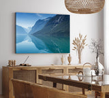 Paul Sinus Wandbild 120x80cm See Alpensee Alpen Berge Natur Blau