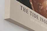 Paul Sinus Wandbild in 40x60cm The Tide Inside hyperrealistisches Porträt eines grünen Auges mit Wasser und Lichtreflexen