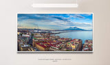 Italien Panorama ca. 130x70cm Wandbild inklusive Schattenfugenrahmen weiss - Panorama Leinwand Bild XXL Format Wandbilder Wohnzimmer Wohnung Deko Kunstdrucke