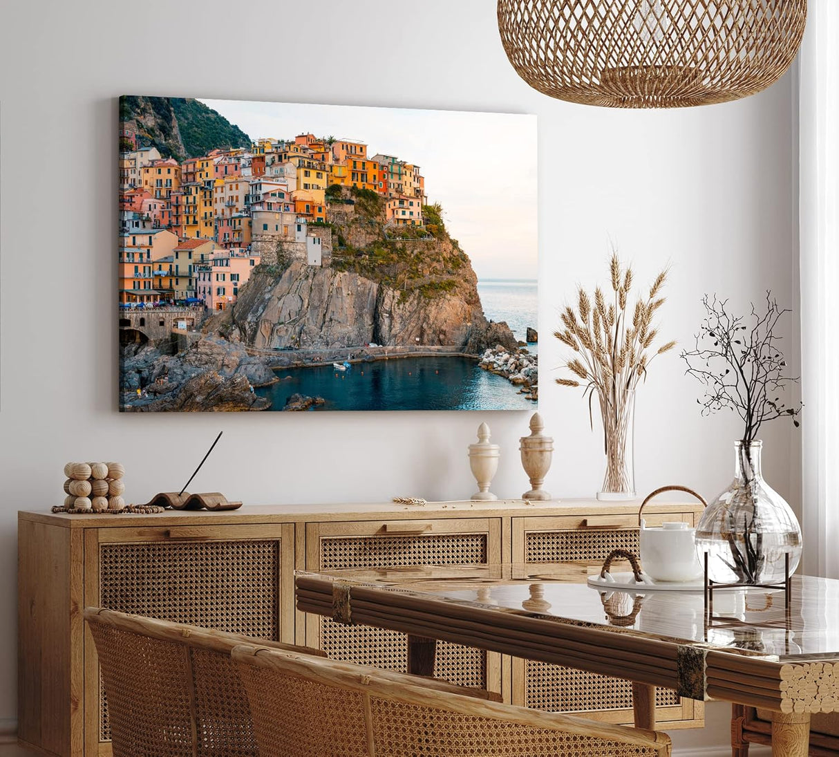 Paul Sinus Wandbild 120x80cm Cinque de Terre Italien Küstenstadt Klippe Mittelmeer