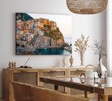Paul Sinus Wandbild 120x80cm Cinque de Terre Italien Küstenstadt Klippe Mittelmeer