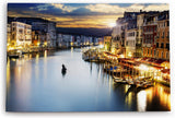 Paul Sinus Wandbild 120x80cm Venedig Abend Gondel Italien Sonnenuntergang