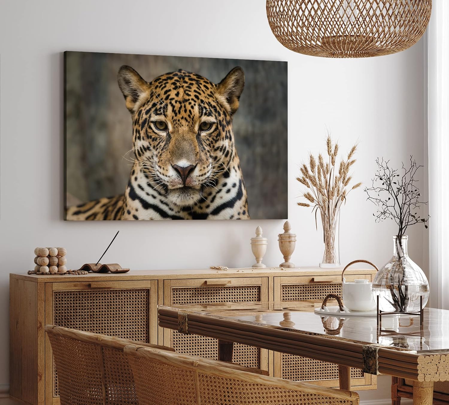 Paul Sinus Wandbild 120x80cm Jaguar Raubkatze Katze Tierfotografie Großkatze