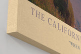 Paul Sinus Wandbild in 40x60cm The California Hour mit Sonnenuntergang und Palmenküste in warmen Farbtönen für elegante Wandgestaltung