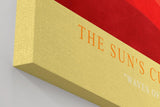 Paul Sinus Wandbild in 40x60cm The Sun's Curtain – Abstrakte Wellen in leuchtendem Gelb und Rot für moderne Wohnräume