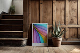 Paul Sinus Kunstdruck 40x60cm Farben Design Abstrakt Muster Geometrie Farbfächer Colorflow