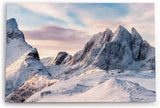 Paul Sinus Wandbild 120x80cm Norwegen Berge Schneegipfel Berggipfel Felsen Schnee
