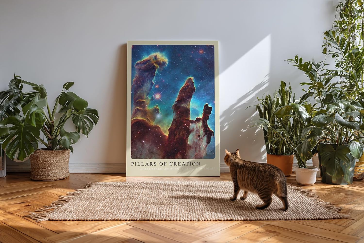 Paul Sinus Kunstdruck 40x60cm Säulen der Schöpfung im Weltraum – Sterne geboren in Licht und Nebel