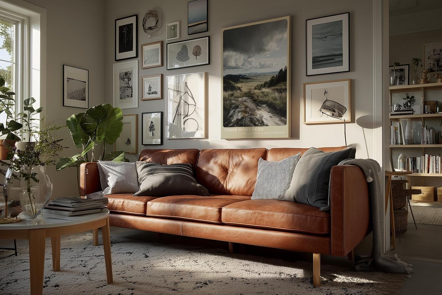 Paul Sinus Wandbild in 40x60cm dramatische Landschaft unter schweren Wolken – stimmungsvolles Naturmotiv für ausdrucksstarke Raumgestaltung