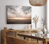 Paul Sinus Wandbild 120x80cm Horizont Himmel Erde Sonnenuntergang schwarze Wüste