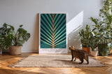 Paul Sinus Kunstdruck 40x60cm Jungle Design Blattmuster Symmetrie Tropisch Grün Naturgeometrie
