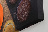 Sinus Art Wandbild 120x80cm Leckeres Stillleben aus Kaffee, Schoko-Muffins und Gewürzen auf rustikalem Holzuntergrund