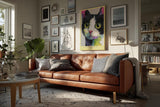 Paul Sinus Wandbild in 40x60cm Little Rainbow Cat – farbenfrohes Katzenportrait in moderner Bilder für lebendige Wohnraumgestaltung