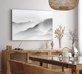 Paul Sinus Wandbild 120x80cm Schwarze weiße Berglandschaft Berge Gebirge Fotokunst