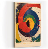 Paul Sinus Wandbild in 40x60cm Center Disrupted Abstrakte Kreisstruktur in intensiven Farben
