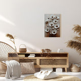 Paul Sinus 60x90cm Wandbild Floral Elegance – Stilvolle Blütenpracht in plastischer Anmutung auf Leinwand Holzrahmen
