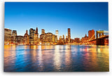 Paul Sinus Wandbild 120x80cm New York Skyline Wolkenkratzer Brooklyn Bridge