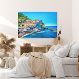 Paul Sinus Wandbild 120x80cm Cinque Terre italienischen Riviera Manarola Mittelmeer Küstendorf