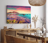 Paul Sinus Wandbild 120x80cm Giallonardo Beach Italien Meer Felsen Horizont Küste