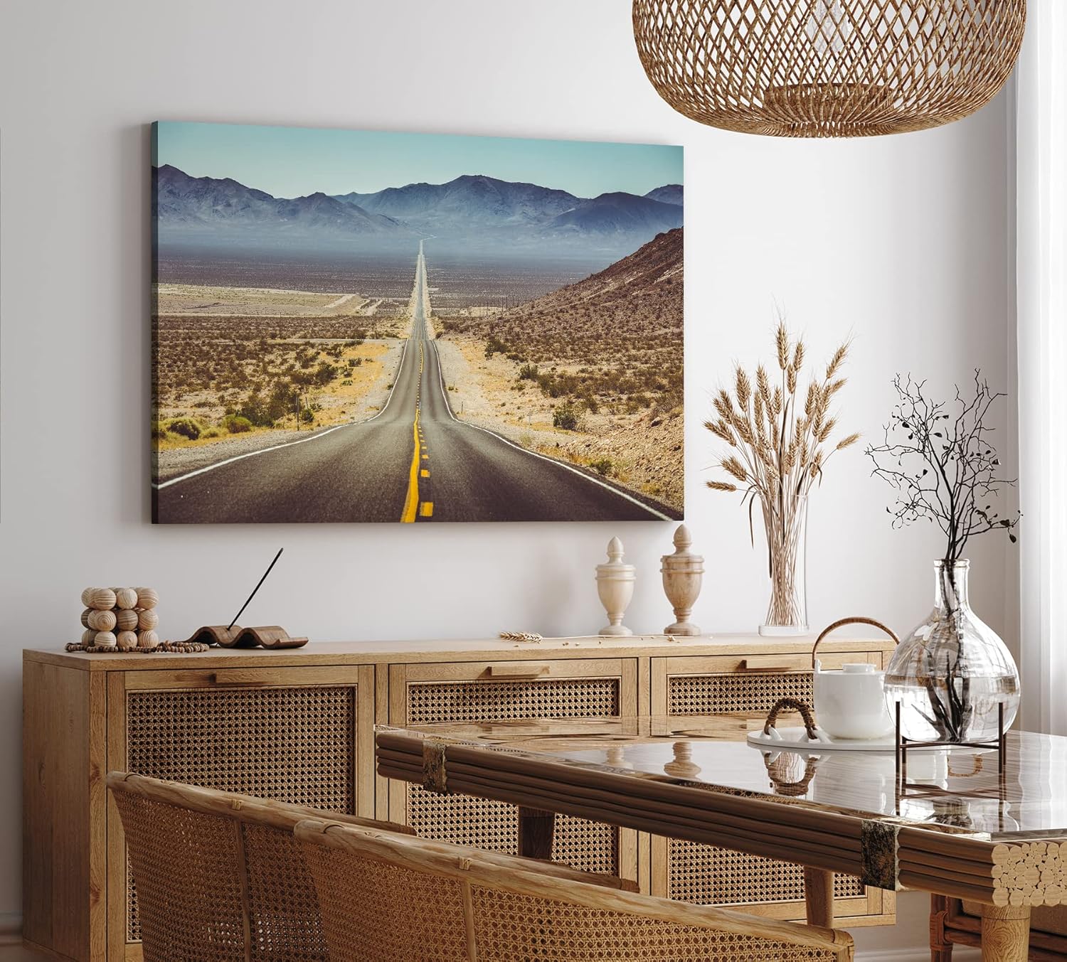 Paul Sinus Wandbild 120x80cm Route 66 USA Straße Berge Landschaft Gebirge