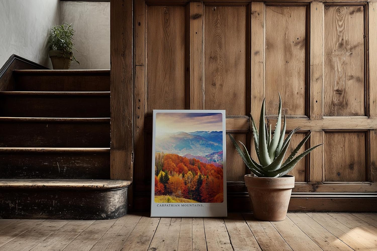 Paul Sinus Kunstdruck 40x60cm Carpathian Mountains im Herbst – Farbenprächtige Waldlandschaft aus Rumänien