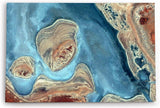 Paul Sinus Wandbild 120x80cm Luftaufnahme Fluss Vogelperspektive Kunstvoll Satellitenfotografie