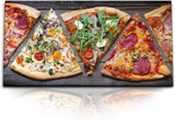 Paul Sinus Wandbild 120x60cm – Leckere Pizzavielfalt, modernes Küchenbild auf Leinwand, rustikale Essenskunst für Küche, Esszimmer, Restaurant, italienische Atmosphäre