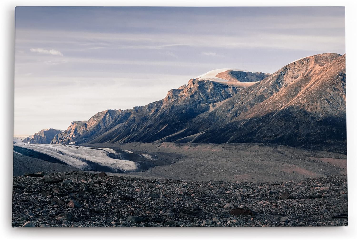 Paul Sinus Wandbild 120x80cm Berge Gebirge Bergkette Himmel Wolken Berglandschaft