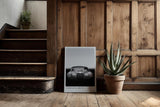 Paul Sinus Kunstdruck 40x60cm Timeless Drive mit klassischem Oldtimer in Schwarzweiß