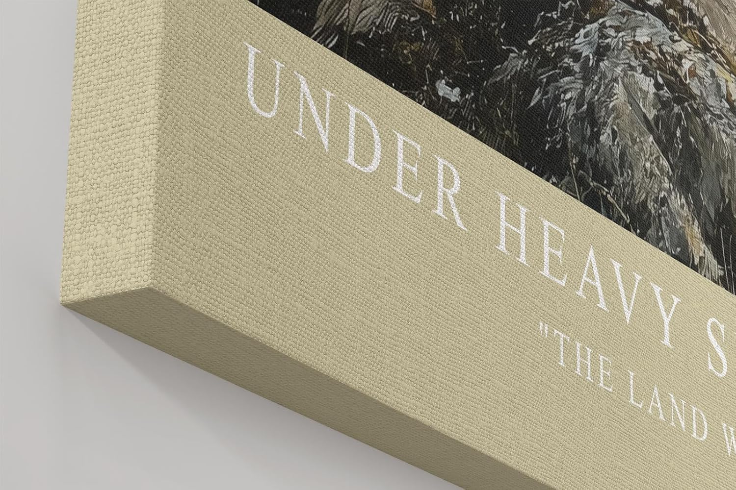 Paul Sinus Wandbild in 40x60cm dramatische Landschaft unter schweren Wolken – stimmungsvolles Naturmotiv für ausdrucksstarke Raumgestaltung