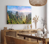 Paul Sinus Wandbild 120x80cm China Zhangjiajie Sandsteinformationen Berglandschaft Felsen