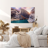 Paul Sinus Wandbild 120x80cm Studlagil Canyon Island Schlucht Felsformation Fluss