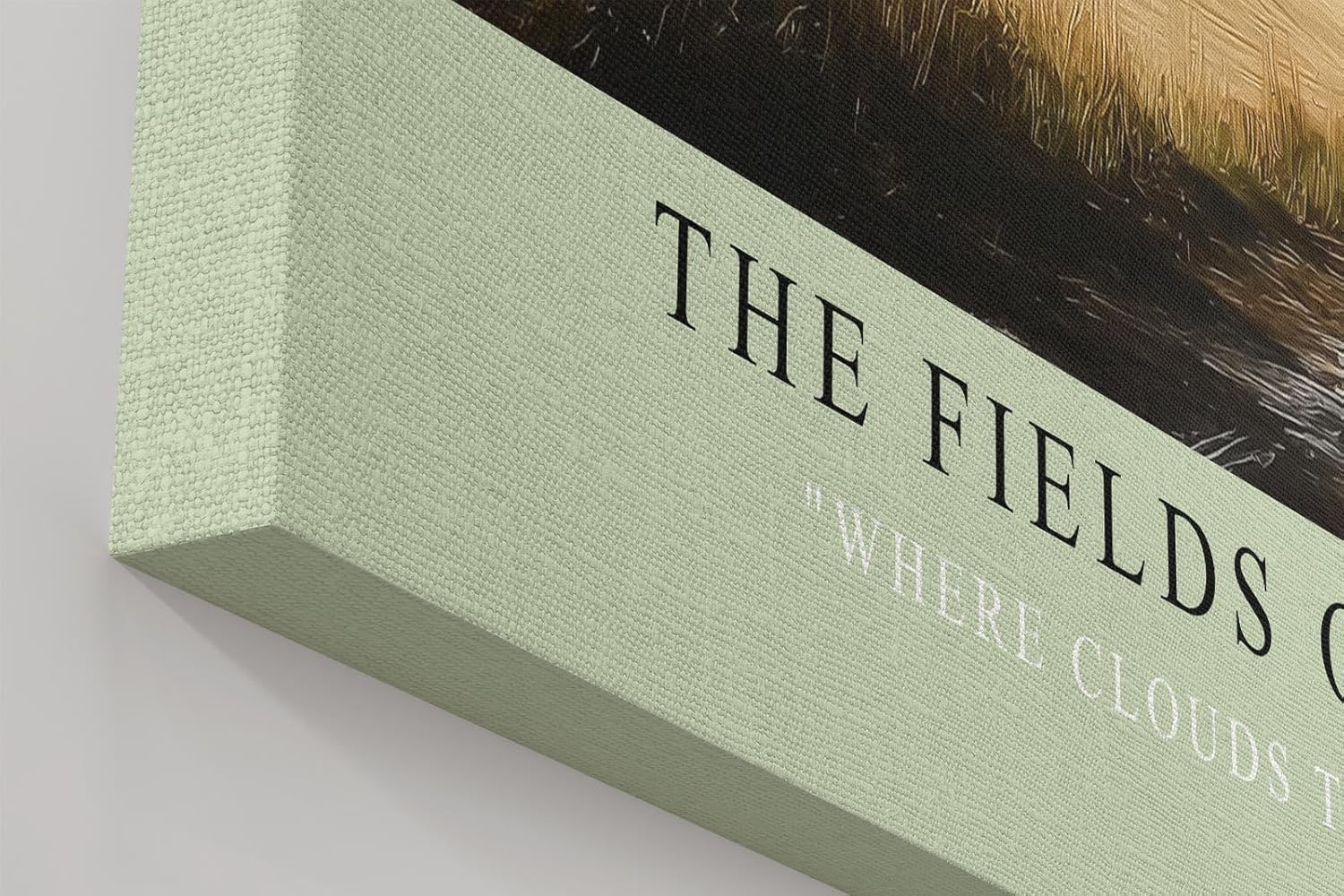 Paul Sinus Wandbild in 40x60cm toskanische Felder unter imposantem Himmel – mediterranes Landschaftsmotiv für warme Wohnakzente