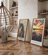 Paul Sinus Leinwandbild 40x60cm Sunset Symphony spektakulärer Sonnenuntergang farbenprächtiger Himmel Spiegelung im Wasser Naturdramaturgie
