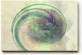 Sinus Art Wandbild 120x80cm Die grüne Spiralform wirkt beruhigend und gibt dem Raum eine organische Struktur