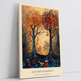 Paul Sinus Leinwandbild 40x60cm Leinwandbild Herbst Bäume Natur Kunst harmonische Farben magische Atmosphäre goldene Herbstpracht stilvolle Dekoration