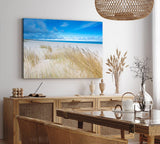 Paul Sinus Wandbild 120x80cm Ostsee Strand Sandstrand Meer blauer Himmel Sommer