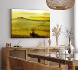 Paul Sinus Wandbild 120x80cm Toskana Landschaft Italien Sonnenaufgang Finca