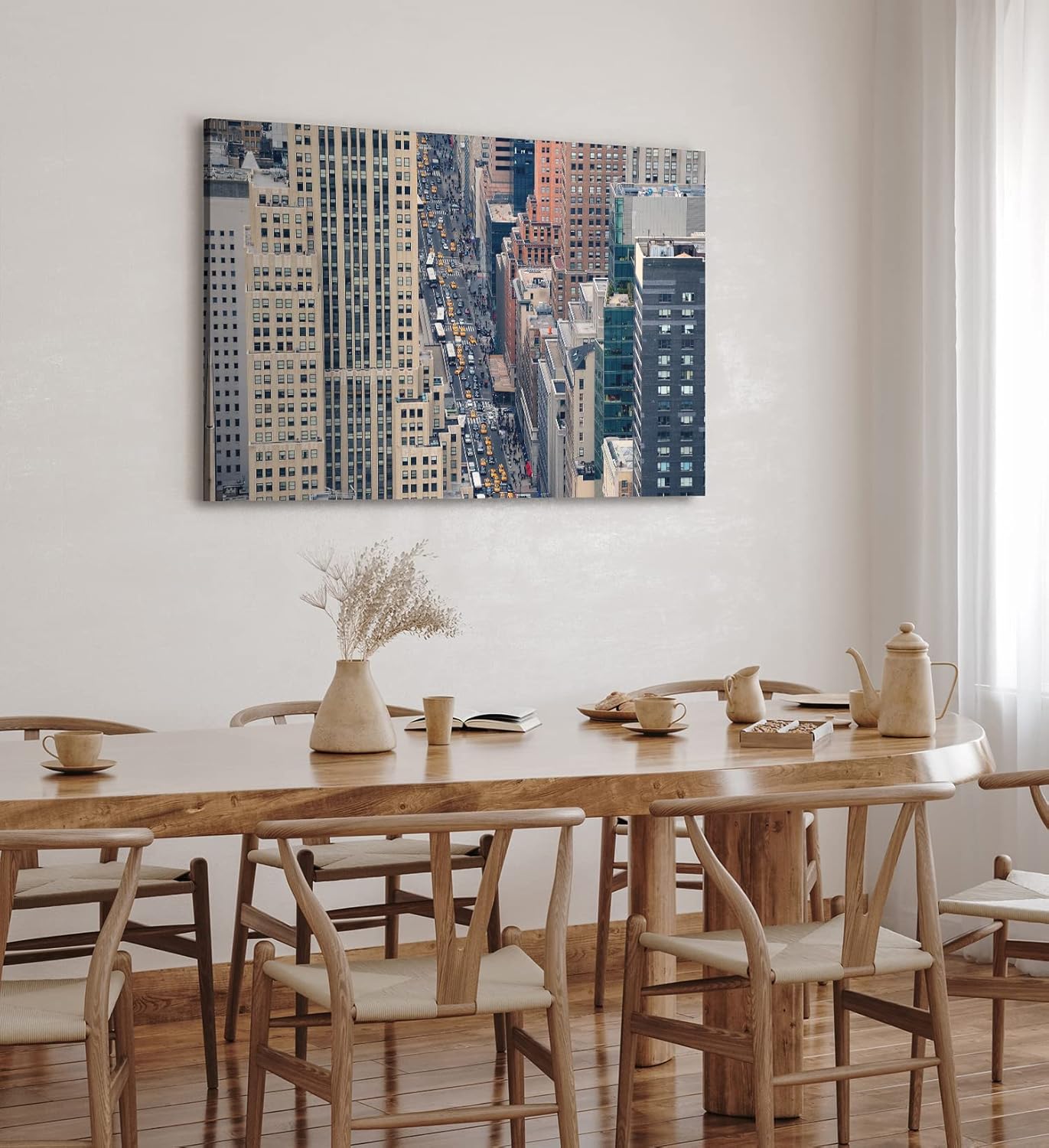 Paul Sinus Wandbild 120x80cm New York gelbe Taxis Großstadtdschungel Wolkenkratzer