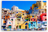 Paul Sinus Wandbild 120x80cm Procida Italien Insel traditionelle Häuser Küstenstadt Mittelmeer