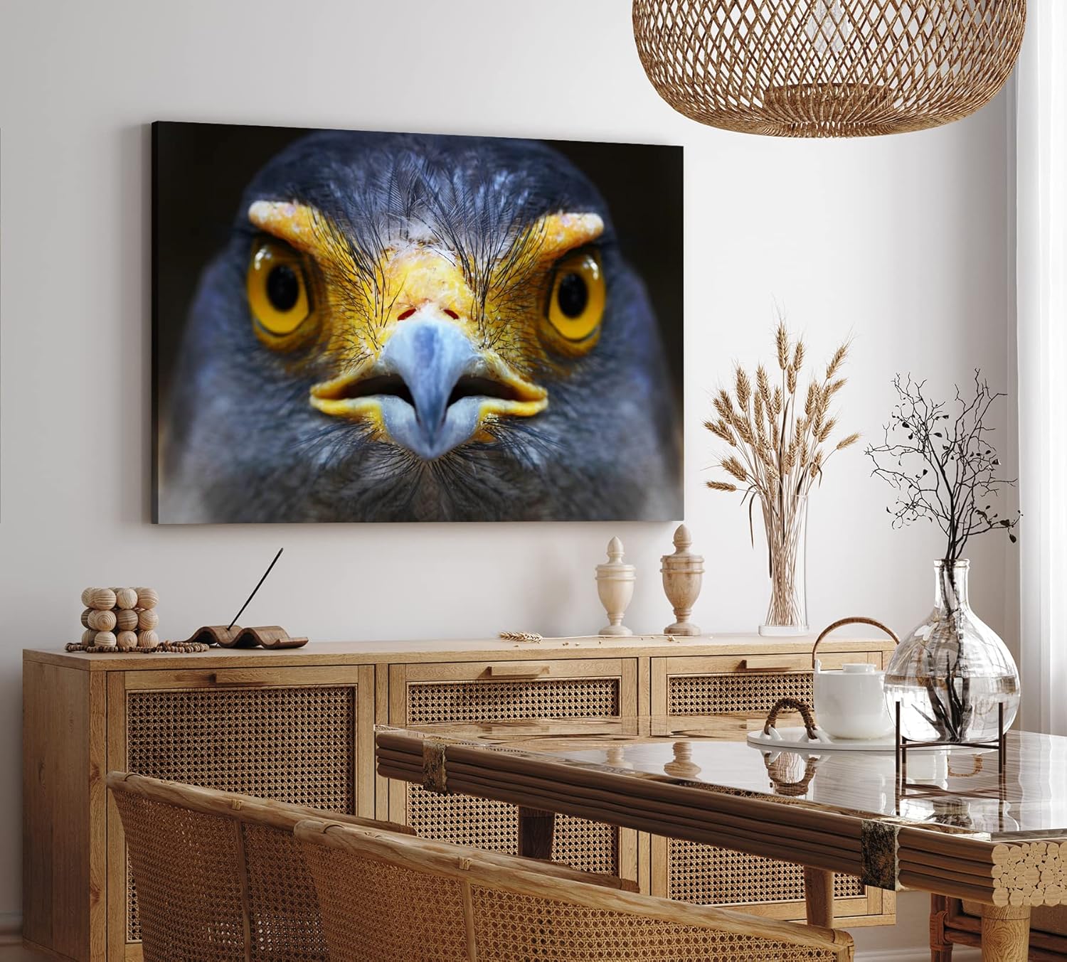 Paul Sinus Wandbild 120x80cm Schlangenweihe Greifvogel Tierfotografie Nahaufnahme